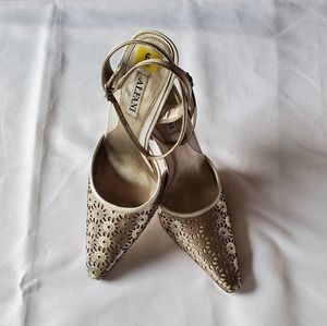 Alfani - Gardenia Heel, white and silver NEW (6)